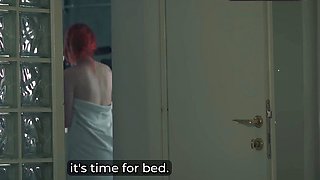 Hotel plow with step mom, creampie inwards perfect tits.