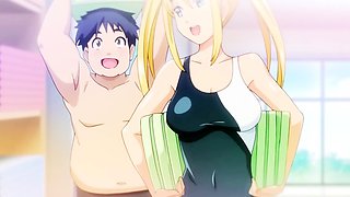 Hentai redhead gives blowjob and having sex