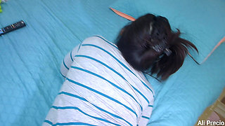 Horny Stepsister Gives Her Ass and Fucks Hard Until She Cums