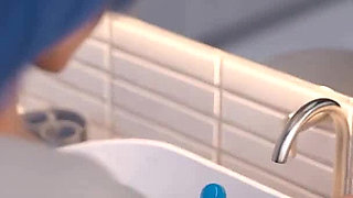 In Security: Hot Girl Fuck Her Pussy with Dildo in the Toilet at Her Work Place - Episode 8