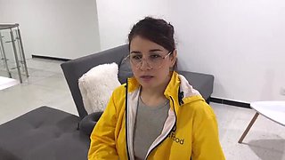 Sweetfantasy131 Hot Latina Delivery Girl No Bra Public Creampie Doggy Style