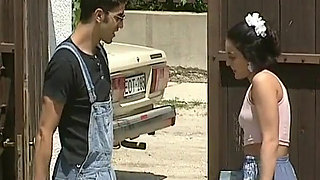 German Babe Got Outdoor Fucked While Her Friends Play in Bathroom