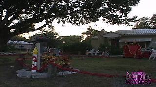 Risky nudity with raver cutie Malia