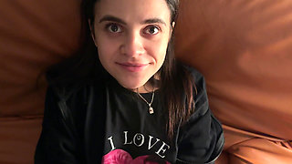 He Thought His Stepsister Wouldnt Post This. My Blowjob Raw Footage with Dirty Talk