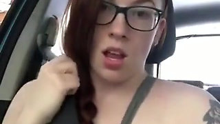 Stockings & Seatbelts Masturbation