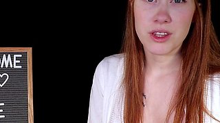 Pretty redhead webcam masturbation show