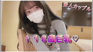 Tートハメ撮り18歳の巨乳彼女か温泉旅館て声を我慢しなから絶頂素人カッフル/美女//ハイハン/スマホ撮影/リアル/主観動画/ハメ撮り/野外露出