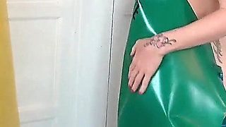 Squirting Pvc Apron Slut