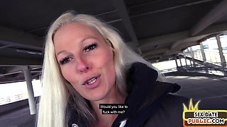 Public POV fucked German lady used outdoor in car 4 sex date