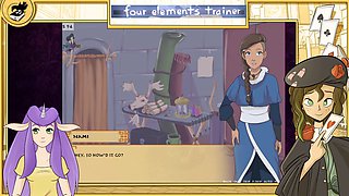 Hentai vtuber Purity Sin explores adult toys and monster girls in smoochy girl-on-girl action