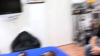 Slutty amateur flashing her big boobs in the backseat