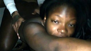 Black Amateur Couple's Hardcore Doggy Style