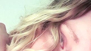 Dirty Blonde Mommy Big Boobs Smokes Masturbate