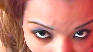 Horny Latina college teen fucked by black step brother