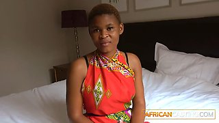 AFRICAN CASTING - Ouch Native African Girl Gets Hard In Casting Deep Throat, Deep Throat