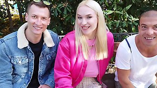 Charlie Dean and Matt Bird plow Vera Jawr's ass in a steamy anal orgy