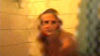 Michaela's First Porn Is an Exhibitionist Street Whore Masturbating Her Blonde Pussy with a Sex Toy