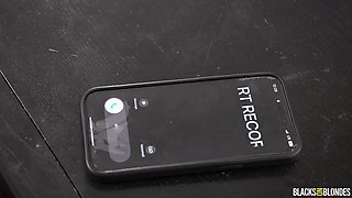 Skinny Blonde Nichole Saphir Railed by BBC in Hardcore Interracial