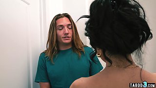 MILF lets stepson to discover her pussy  - 2