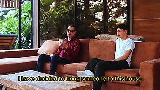 Stepson Fucks The New Maid Behind Blind Stepfather Back