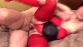 Hairy German Granny Facial Cumshot After Hardcore Fuck