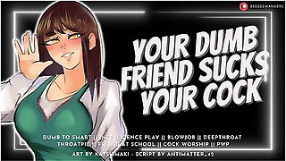 Your Classmate Sucks Your Cock & Swallows Your Cum To Get Smarter Audio Roleplay