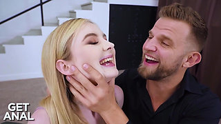 Sexy Blonde Baby Kitten Fucked in the Ass by Massive Cock