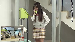 Asian Schoolgirl's 360-Degree Public Phone Booth Orgasm x2xABCCD78D033D3B5DEB