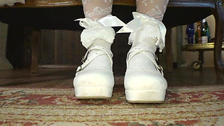 Mature Man and a Gothic Beauty in a Dark, Tempting Encounter