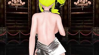 Azur Lane St. Louis Half Nude Dance Nayeon-pop Hentai Mmd 3D Blonde Hair Color Edit Smixix