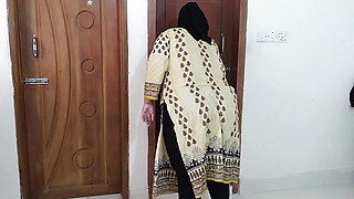 While Ayesha Bhabhi is sweeping Her Room, Devor comes & gives her Ass Fuck - Pakistani Muslim Hijab Sex