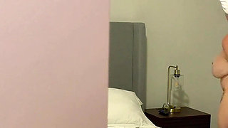Stepson Hides in My Closet & I Couldn't Oppose His Throbbing Cock Before Hubby Gets Home - Quick Risky BJ