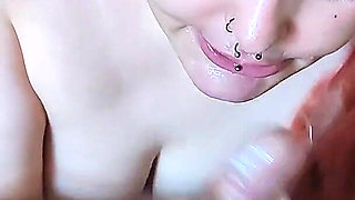 Wet Blowjob Deepthroat Titsjob Grabbing Tits Cumshot