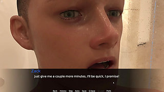 Stepmom Caught Stepson Naked In Shower Then She Helps Him Jerkoff
