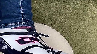 His Fucking Face and Tongue Is Cleaning Her Soccer Shoes! - Dave Moon - Jennifer - Bbusting licking