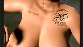 Harley Quinn on the Arkham City Runway Showing Her Thicc Tits and Ass