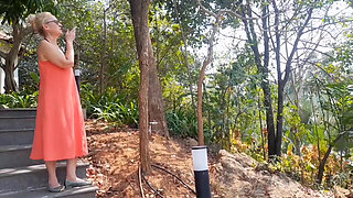 Blonde Mature Wife Enjoys Sex in Between