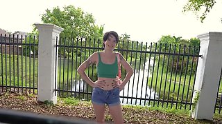 Brunette with short hair seeking black dick to take