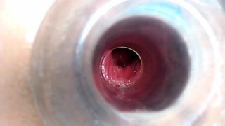 Ass gaping fetish ho toys her clit hard