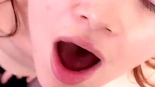 Long Haired Beauty Gets a Pussy Licking & Facial