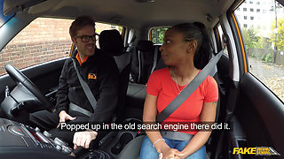 Fake Driving College - Fake Driving College Instructor Saves a Clueless Student From Failure with a Hard Cock Riding
