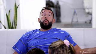 Naughty babes threesome exciting xxx video