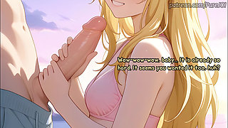 Enjoy a beach party with 8 warm desperate baddies (Sex JOI)