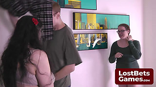 They dive into Strip Rock Paper Scissors with genuine enthusiasm