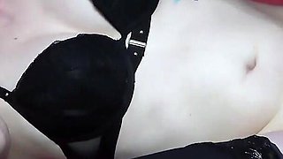 Fuck a Baby Inside Me! Get Me Pregnant! Creampie Gangbang with Skinny Slut