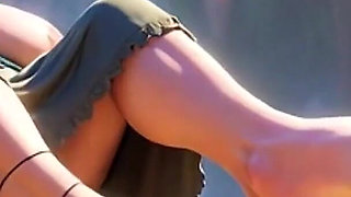 Giantess 90 Year Old Granny Gets Her Massive Feet Licked by Slave