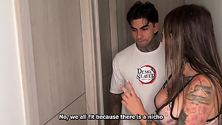 Stepsister Joins a Delightful Nighttime Threesome