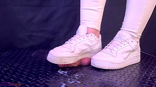 3 POV, CBT sneakers, cock crushing and trampling