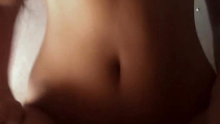 Teen Gets Horny After Seeing Her Daddy Masturbating Alone at Home and Gets Naked in the Bathroom Thinking About Riding His Cock.