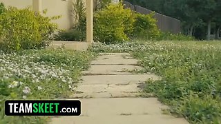 Hooded invader attacks and dominates glorious latina